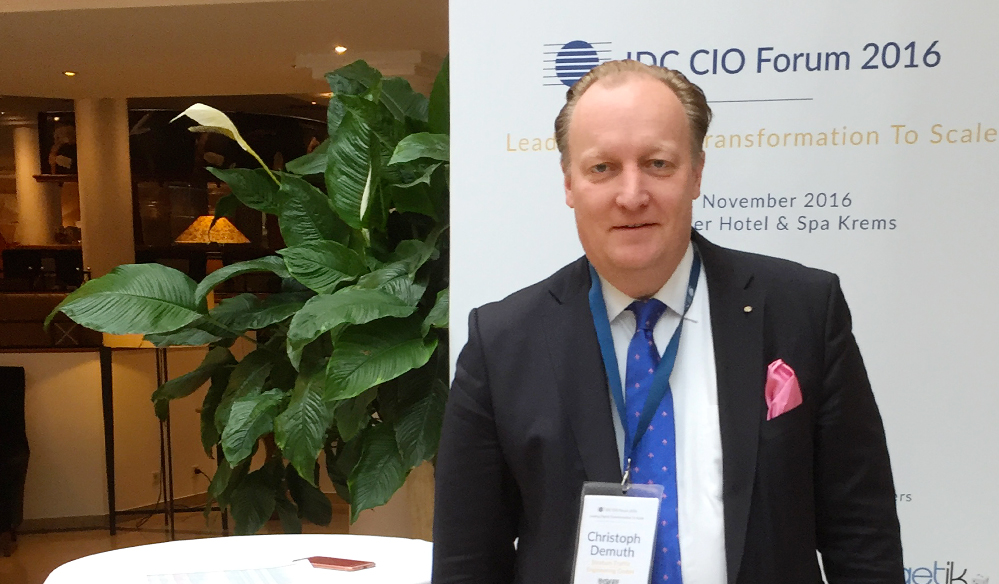 Dr. Christoph Demuth IDC CIO Forum Austria 2016